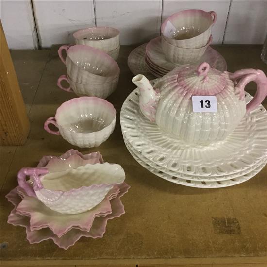 Belleek part tea set